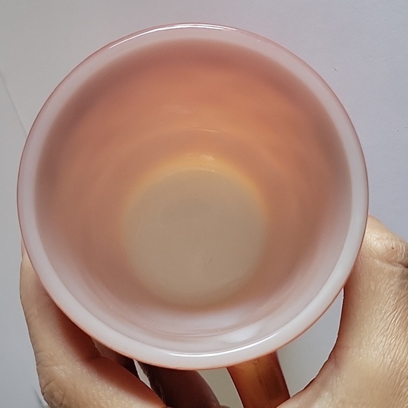 Vintage "Fire King" Anchor Hocking. Coffee Mug Cup Red and Orange Mug. - Picture 5 of 10